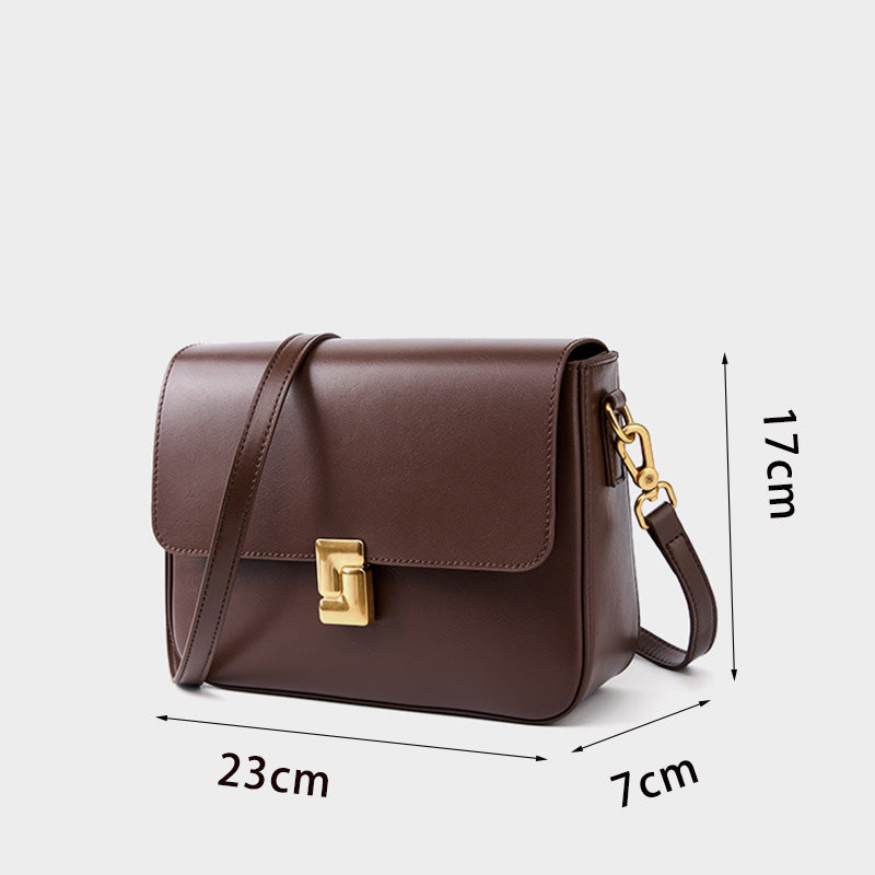 Women Genuine Leather Shoulder Bag Top Layer Cowhide Crossbody Bags