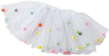 BGiirls Tutu Dress with Pom Pom Balls Soft Tulle forToddler Girls