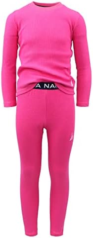 Nautica Girls 2-Piece Waffle Thermal Underwear Set