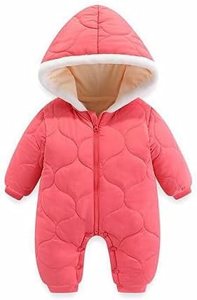 Little One Newborn Snowsuit Winter Coat Fleece Lined Onesie Outfits