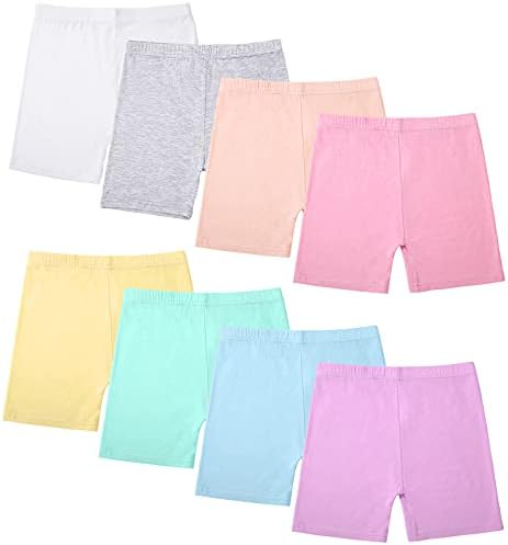 Boyiee 8 Pack Dance Shorts for Girls Toddlers