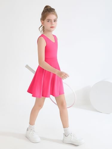 Haloumoning Girls Tennis Golf Dress - Comfortable Stylish for Active Kids