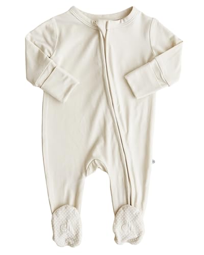 Caden Lane Zippered Baby Footie Pajamas