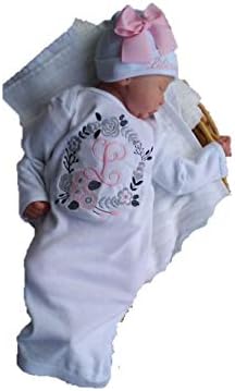 Personalized Baby Gown with Beanie