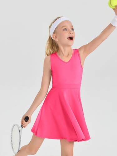 Haloumoning Girls Tennis Golf Dress - Comfortable Stylish for Active Kids
