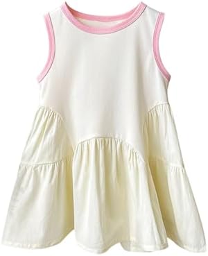Cute Sleeveless Pleated Summer Dress for Kids and Teens