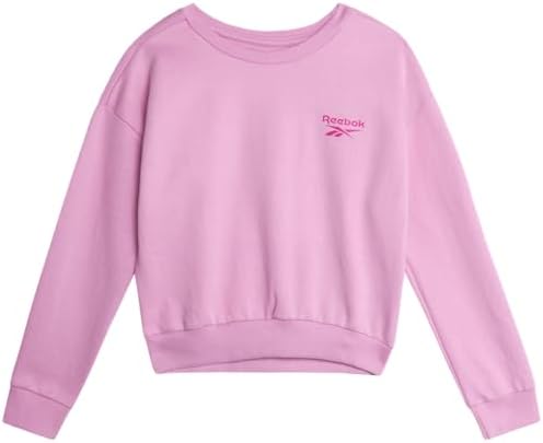 Reebok Girls Active Sweatsuit Set - 2-Piece Pullover Hoodie and Leggings 7-12