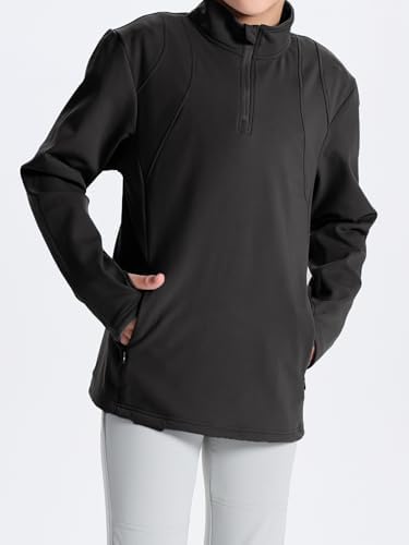 Warm Fleece Jacket for Kids Girls - Cute Horse Sweater