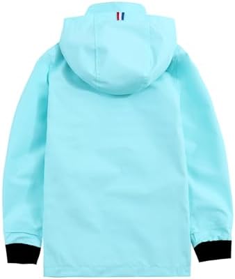 Hiheart Boys Girls Waterproof Hooded Jackets