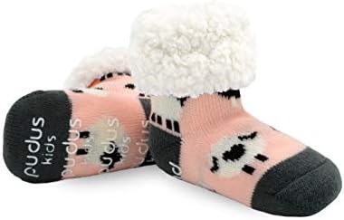 Pudus Kids 4-7 Years Warm Cozy Winter Slipper Socks