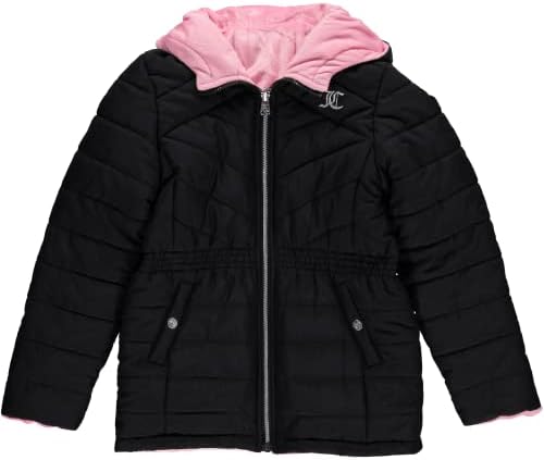 Juicy Couture Girls Reversible Jacket Padded Winter Parka