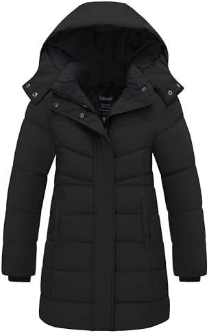 Instantiable Wantdo Girls Puffer Jacket Warm Padded Winter Coat Waterproof Fuzzy