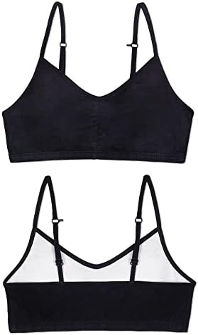 Fruit of the Loom Girls Sports Bra with Removable Pads 2-Piece