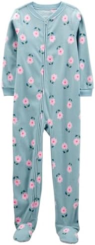 Carters Big Girls Footed Microfleece PJ Sleepers Soft Warm Stylish