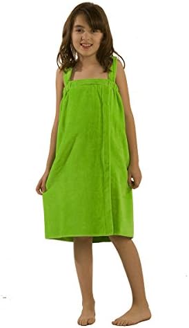 Little Girls Terry Wrap Beach Towel Apple Green