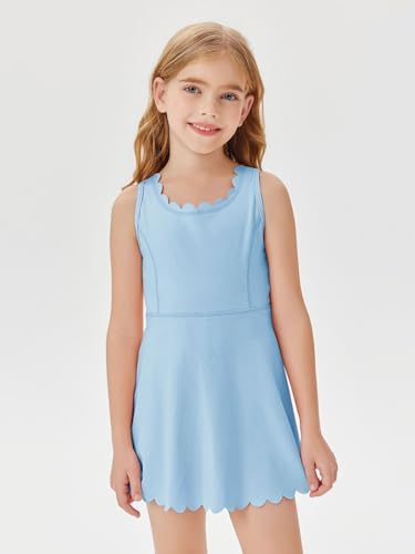 Batermoon Girls Athletic Tennis Dress with Shorts Cl TH