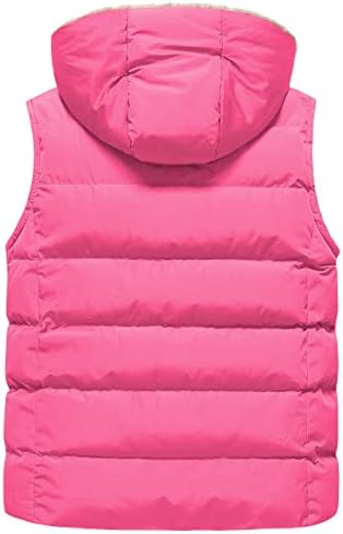 Pursky Childrens Hooded Puffer Vest Warm Outerwear