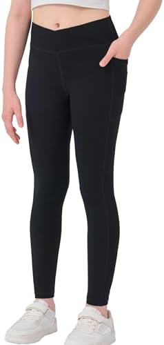 MEJING Girls Crossover Yoga Pants Super comfy for activity