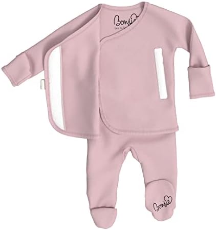 Bonsie Skin to Skin Footed Bodysuit for Baby - Peony Print