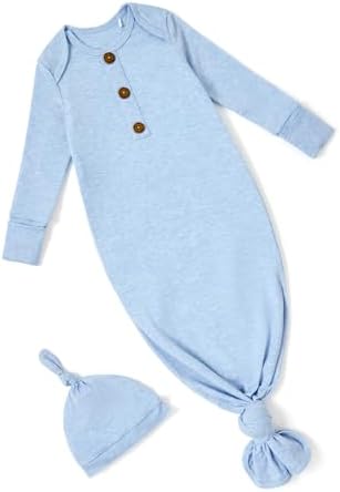 Perfect for Newborns - Cozy Gown with Built-in Pads