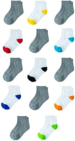 Amazon Essentials suffered 14-Pair Unisex Kids and Toddlers Cotton Ankle Socks
