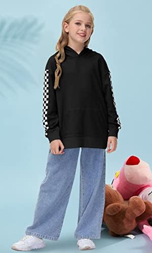 Happy New Arrival Boys Kids Classic Plaid Hoodie With Pocket