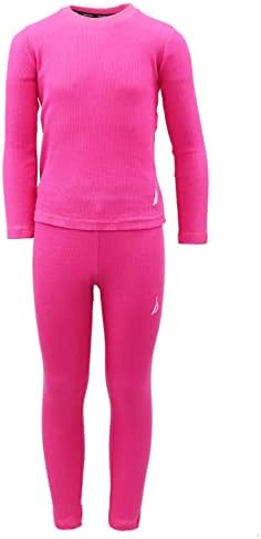 Nautica Girls 2-Piece Waffle Thermal Underwear Set