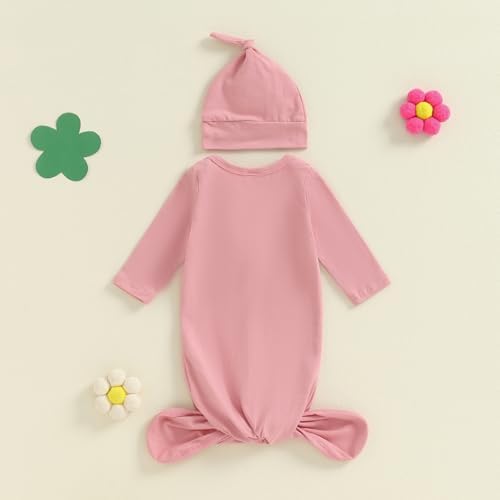 Kavousa Newborn Swaddle Set with Cap for Boys Girls