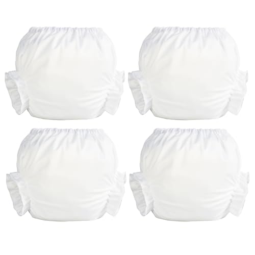 Joyo Roy 4pc Set White Bloomer Pants for Baby