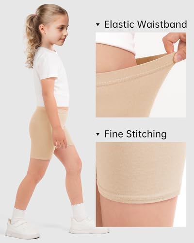 HASMES Girls Bike Shorts Cartwheel Safety