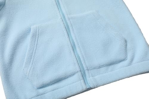 Girls Soft Fleece Full-Zip jackets Lightweight Wind-Proof