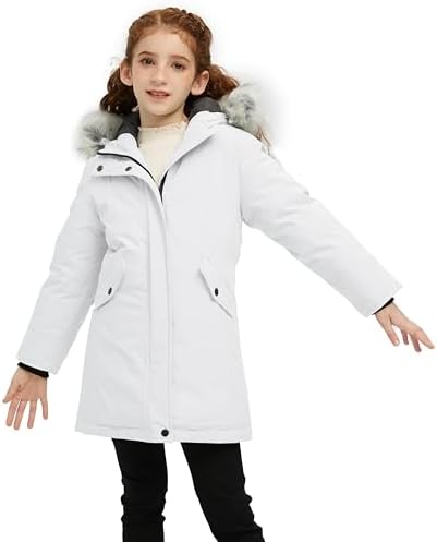 Wantdo Girls Winter Coat - Warm Windproof Parka for Cold Weather