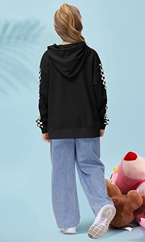 Happy New Arrival Boys Kids Classic Plaid Hoodie With Pocket