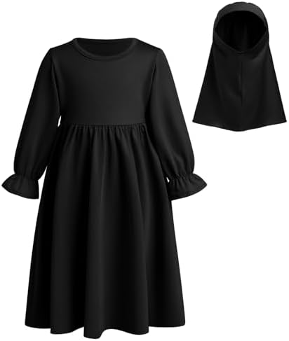 Perfect hijabs for toddlers Modest kids dresses and Abaya sets