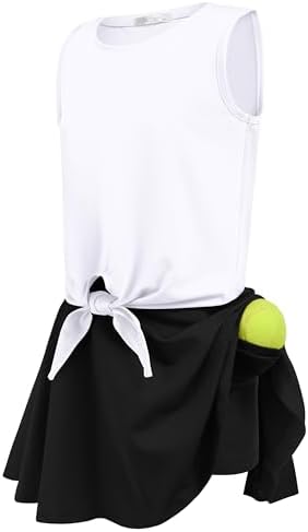 Girls Tennis Golf Dress with Skorts