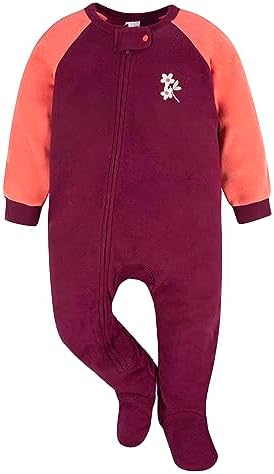 Gerber Toddler Pajamas for Girls Flame-Resistant Fleece Makes Bedtime Easy