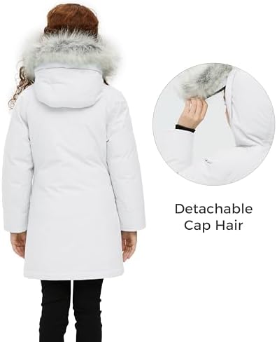 Wantdo Girls Winter Coat - Warm Windproof Parka for Cold Weather