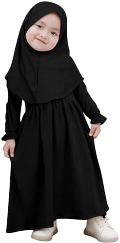 Perfect hijabs for toddlers Modest kids dresses and Abaya sets