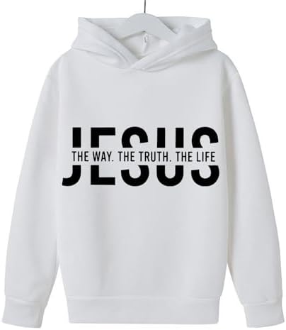 Perfect Matched Jesus Clothing Set for Girls Comfy Long Sleeve Pullover Sweatpants