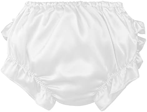 YEAHDOR Baby Girl Cotton Ruffle Shorts with Bowknot Decor