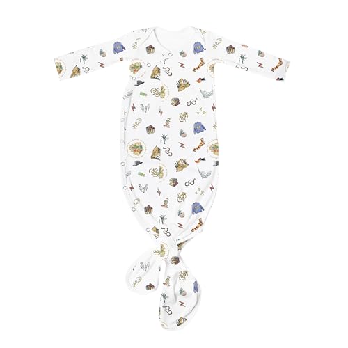 Copper Pearl Knotted Newborn Gown