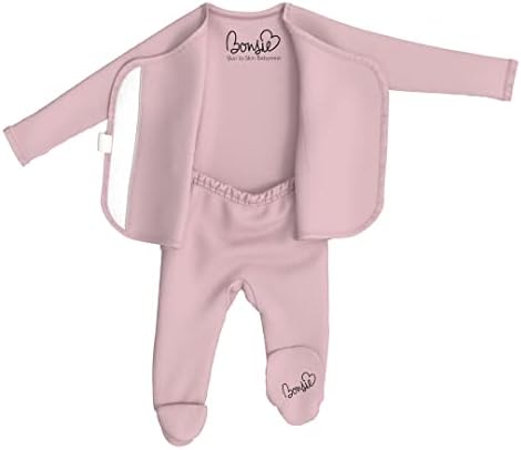 Bonsie Skin to Skin Footed Bodysuit for Baby - Peony Print