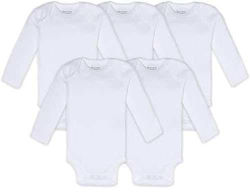 Burts Bees Baby Unisex Baby Bodysuits 5-Pack