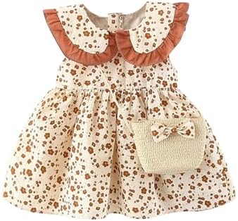 Floral Summer Toddler Dress for Baby Girls