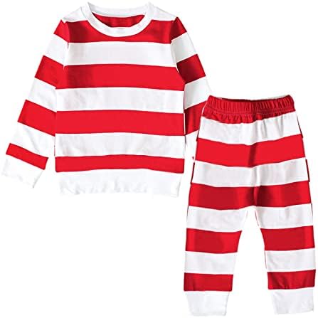 Red Striped Pajama Set for 2-3 Years