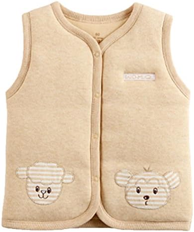 Monvecle - Cotton Warm Vests Baby Unisex SpringWinter Soft and Machine Washable