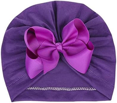 Perfect Newborn Turban Hat for Boys and Girls Dark Purple
