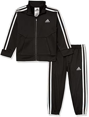 adidas Girls Zip Front Classic Tricut Jacket and Joggers Set