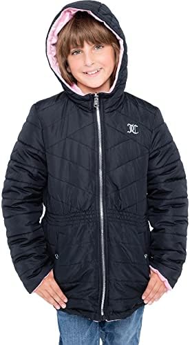 Juicy Couture Girls Reversible Jacket Padded Winter Parka