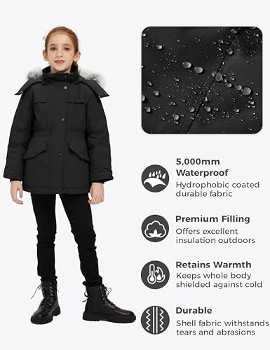 WinterHERO - WantDo Girls Waterproof Puffer Jacket